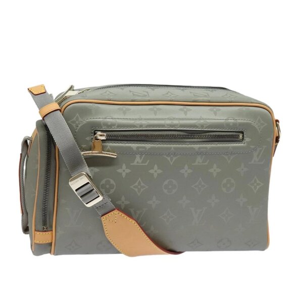 LOUIS VUITTON Monogram titanium Camera Bag Shoulder Bag Gray M43884 Auth 79277SA - Picture 1 of 16